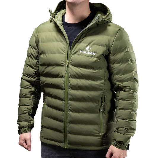 Pulsar Olive Green Puffer Jacket - Hooded